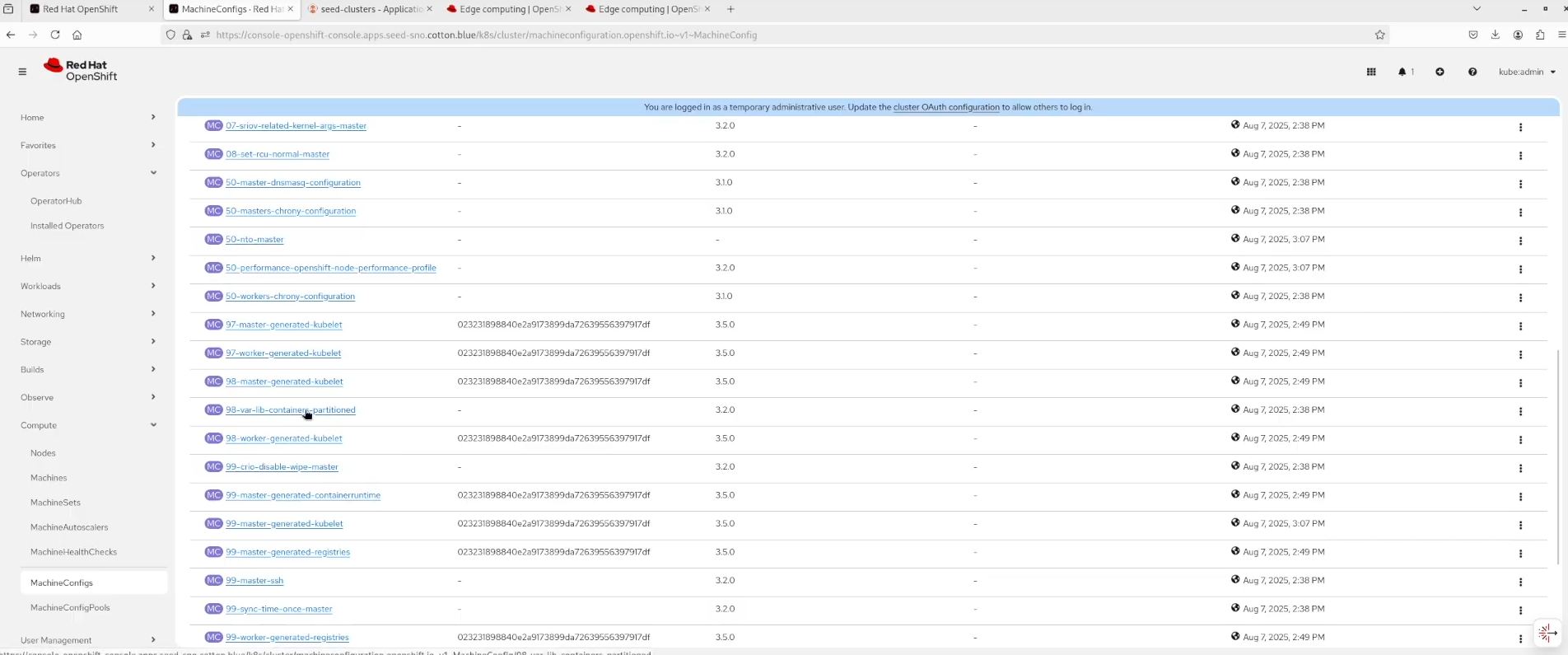 Image-Based Installation for SNO with the RAN DU Profile and GitOps ZTP